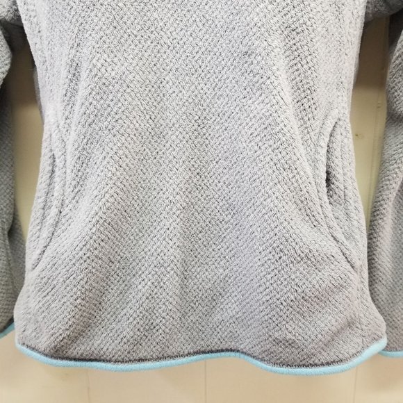 Patagonia M Synchilla Pullover Fleece Jacket Gray Blue Re Tool Snap T Waffle Wea - Picture 8 of 10